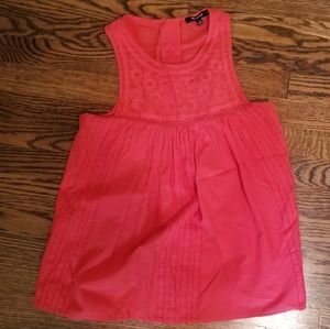 Madewell Sleeveless Embroidered Top
